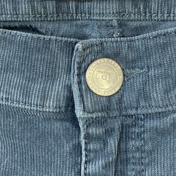 Ann Taylor Loft Corduroy Ribbed Jeans Size 12 Straight Leg - Picture 5 of 10